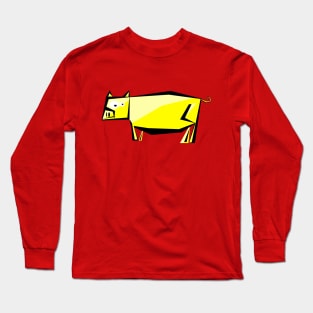 Yellow pig Long Sleeve T-Shirt